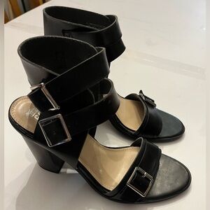 Double ankle strap heels